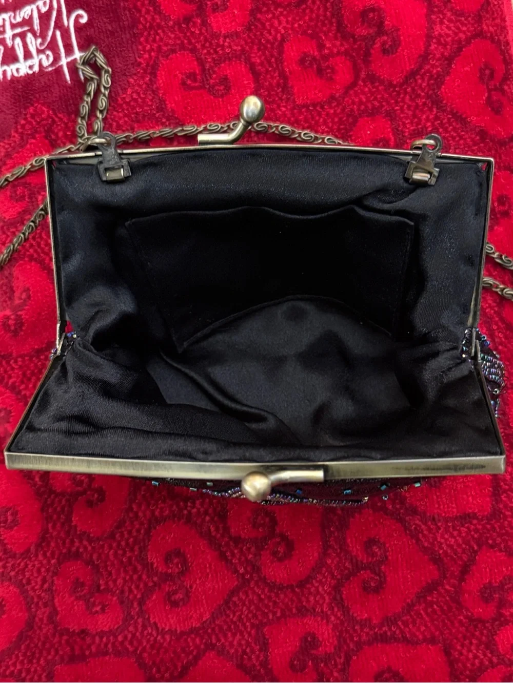 Vintage black clutch